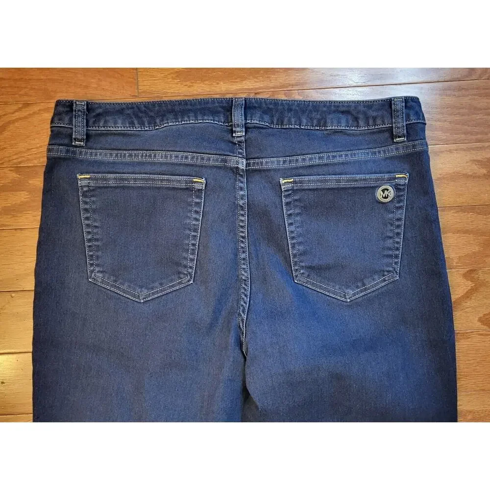 Michael Kors Women’s Size 14 Izzy Skinny Jeans Blue Denim Stretch Mid Rise Class
